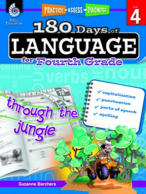cover image of 180 Days of Language for Fourth Grade: Practice, Assess, Diagnose
